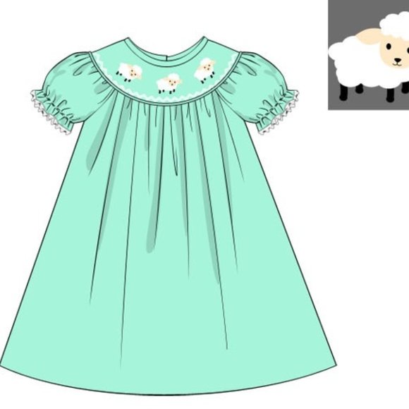 Little Sheep Bishop Dress